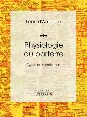 cover image of Physiologie du parterre